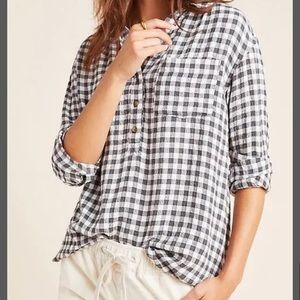 Anthropologie Button-Back Tunic Size S